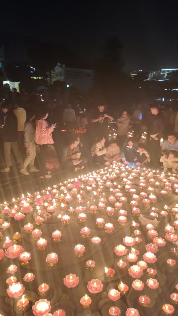 Light a lamp for blessing