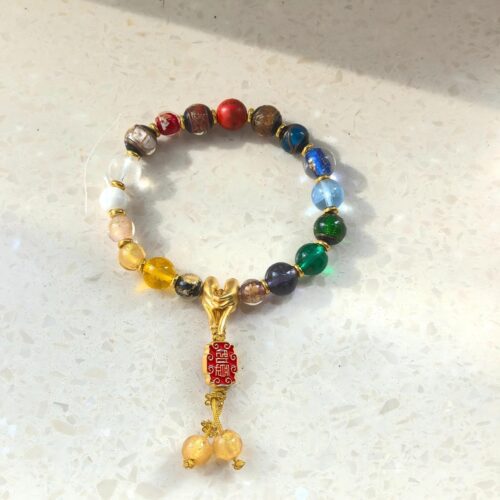 JIUHUA MOUNTAIN — “Great Vow” Eighteen-Bead Glazed Bracelet