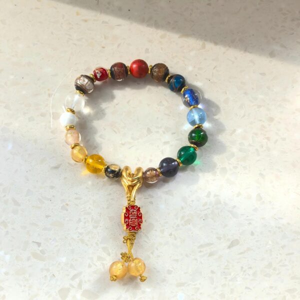 JIUHUA MOUNTAIN — “Great Vow” Eighteen-Bead Glazed Bracelet