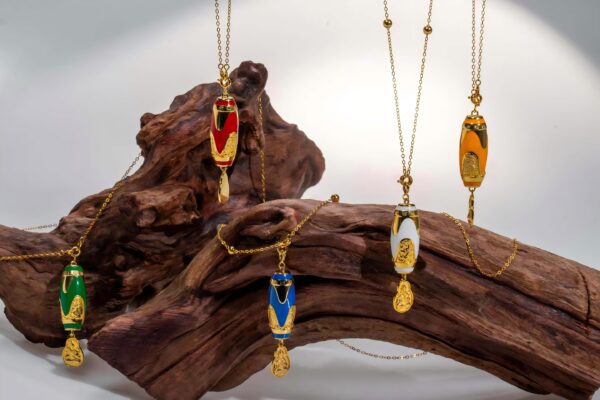 Enamel Tianshu Zodiac Pendant Necklace