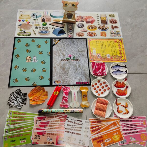 Pet funeral for deceased cats and dogs - items for memorial ceremonies and offerings