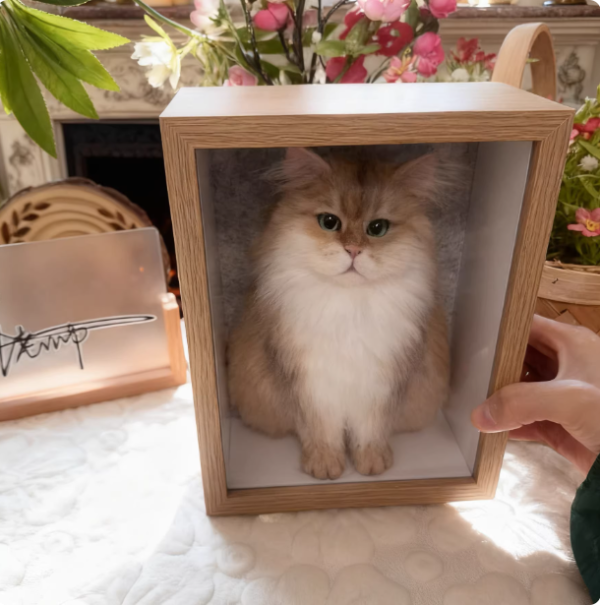 Jiuhua Creation Wool Felt Custom Pet Memorial Photo Frame