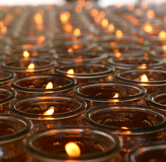 Light a lamp for blessing